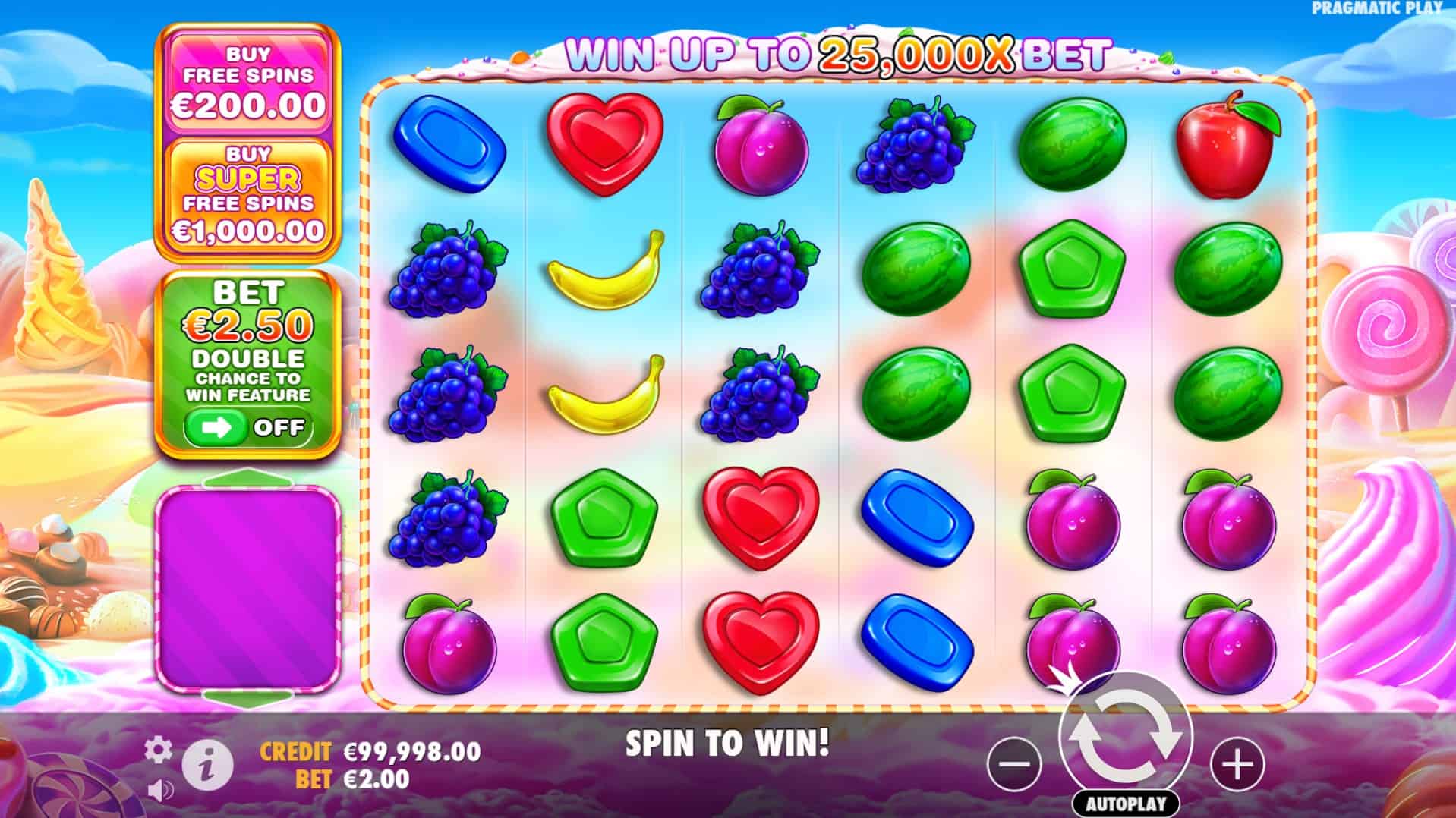 Sweet Bonanza slot bij Instant Casino