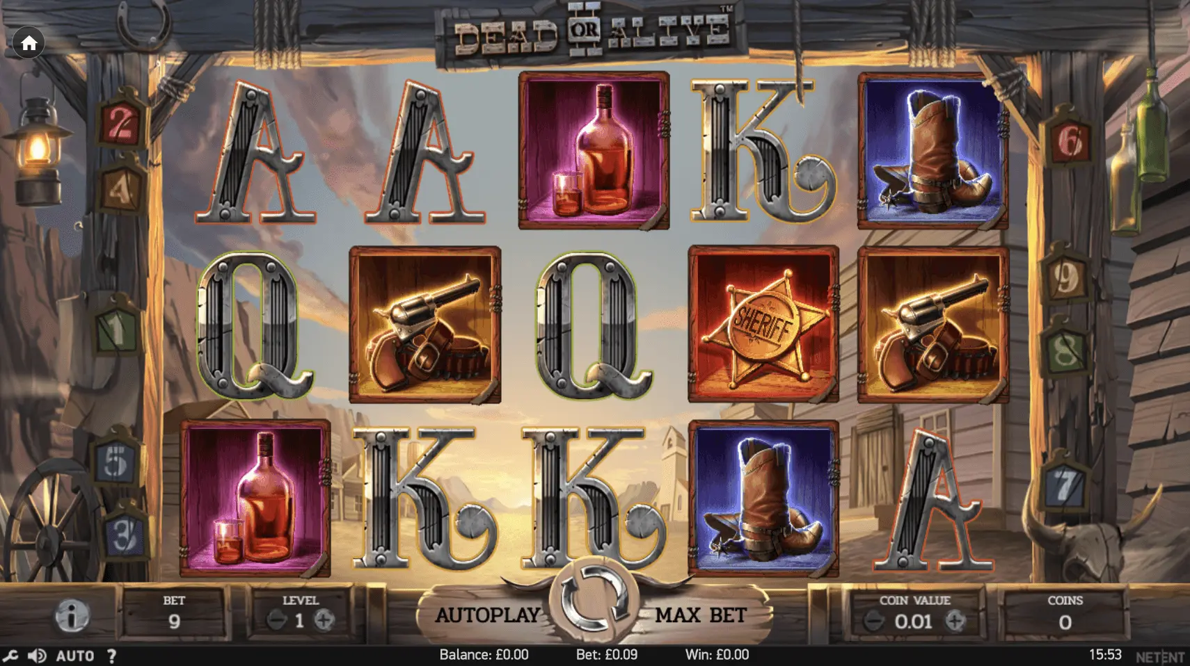 Dead or Alive 2 slot bij Instant Casino